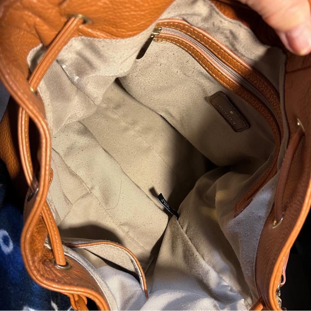 Ora Delphine Tan Leather Shoulder Bag - Picture 6 of 8